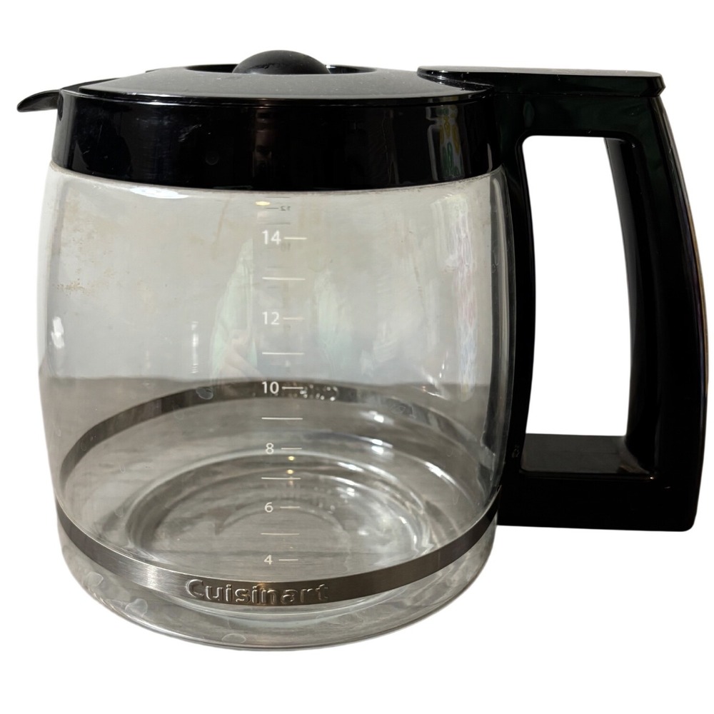 Cuisinart 14-Cup Glass Replacement Carafe with Black‎ and Stainless Handle